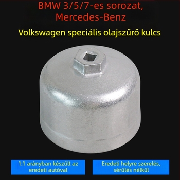 Fedél típusú olajszűrő kulcs, Ø86,6 mm, 16 fogazat, Mercedes-Benz és Volvo