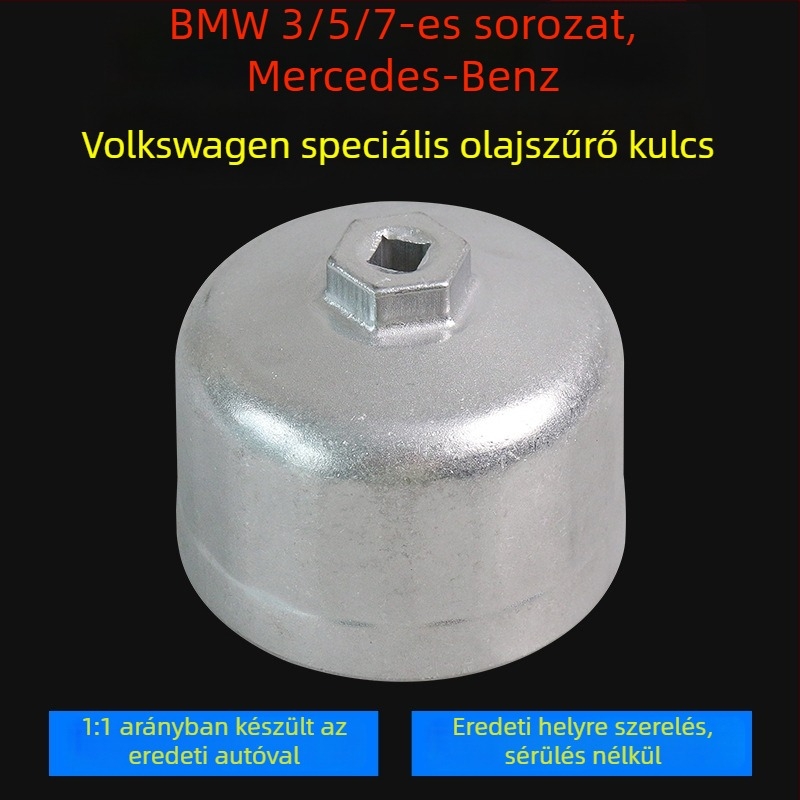 Fedél típusú olajszűrő kulcs, Ø86,6 mm, 16 fogazat, Mercedes-Benz és Volvo