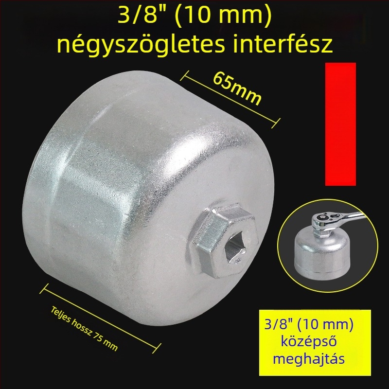 Fedél típusú olajszűrő kulcs, Ø86,6 mm, 16 fogazat, Mercedes-Benz és Volvo