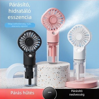 Hordozható permetező ventilátor nedvessítésre és hűtésre, F3 kézi kompakt ventilátor