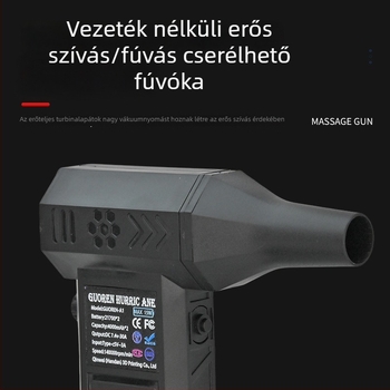 Kézi, nagy sebességű kültéri mini turbina ventilátor beépített akkumulátorral
