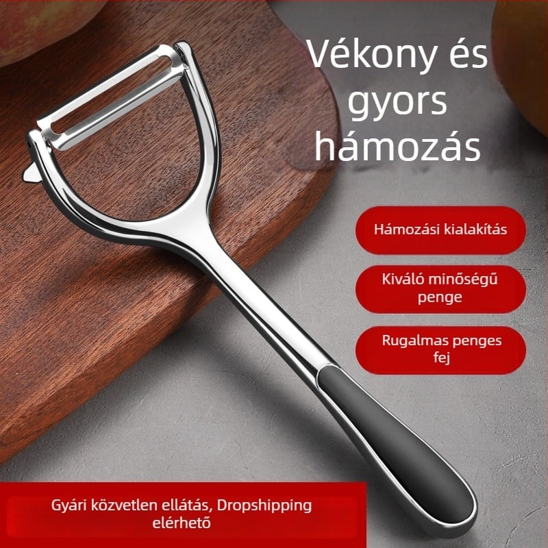 Rozsdamentes acél hámozó – tök, gyümölcs és zöldség hámozó, konyhai cinkötvözet