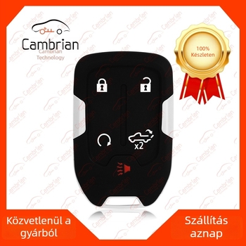 5-gombos intelligens távirányító Chevrolet GMC autókulcs HYQ1EA