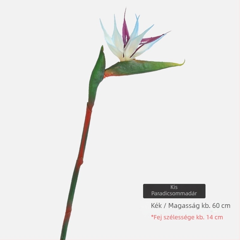 Mesterséges Bird of Paradise virágok otthoni dekorációhoz, növények cserépben, esküvői csokrok, ágak Strelitzia