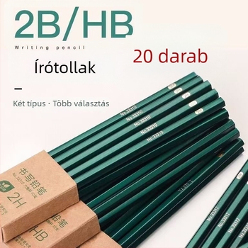 20 darab 2B ceruza általános iskolás gyerekeknek és óvodásoknak, hatszögletű forma