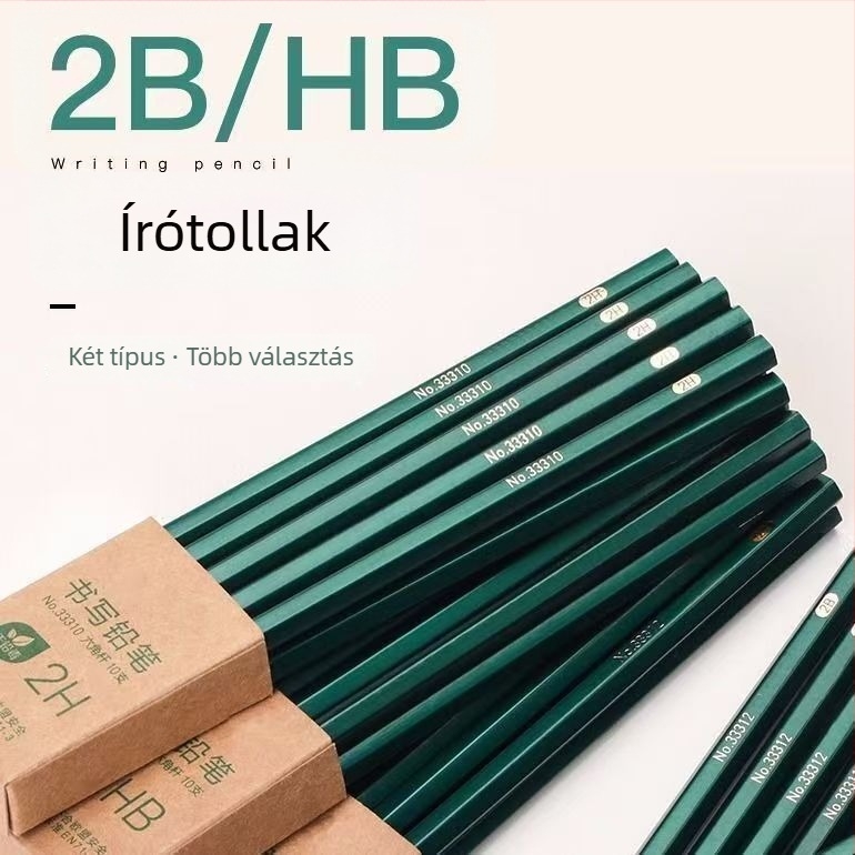 20 darab 2B ceruza általános iskolás gyerekeknek és óvodásoknak, hatszögletű forma