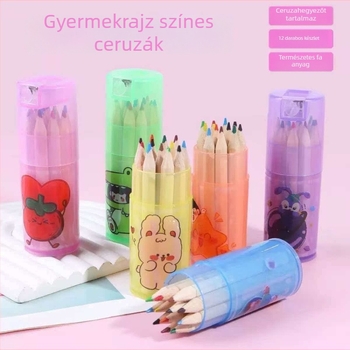 12 színű színes ceruza készlet gyerekeknek, óvodásoknak és általános iskolásoknak – művészet és rajz, nagykereskedelem