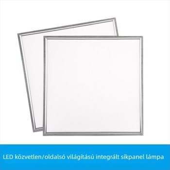 LED 600x600 síkpanel mennyezeti világítótest, beépített mennyezethez, kompatibil gipszkarton és ásványgyapot panellel