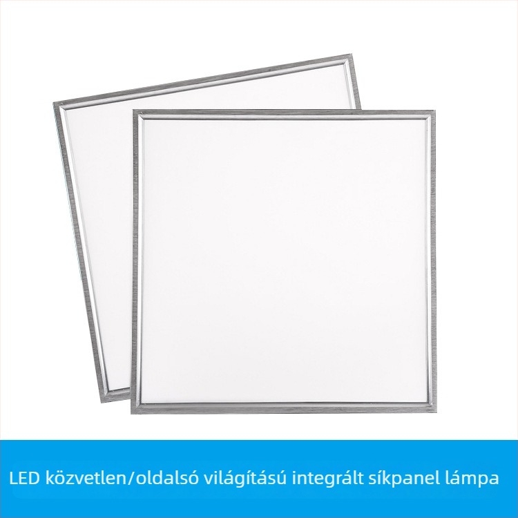 LED 600x600 síkpanel mennyezeti világítótest, beépített mennyezethez, kompatibil gipszkarton és ásványgyapot panellel