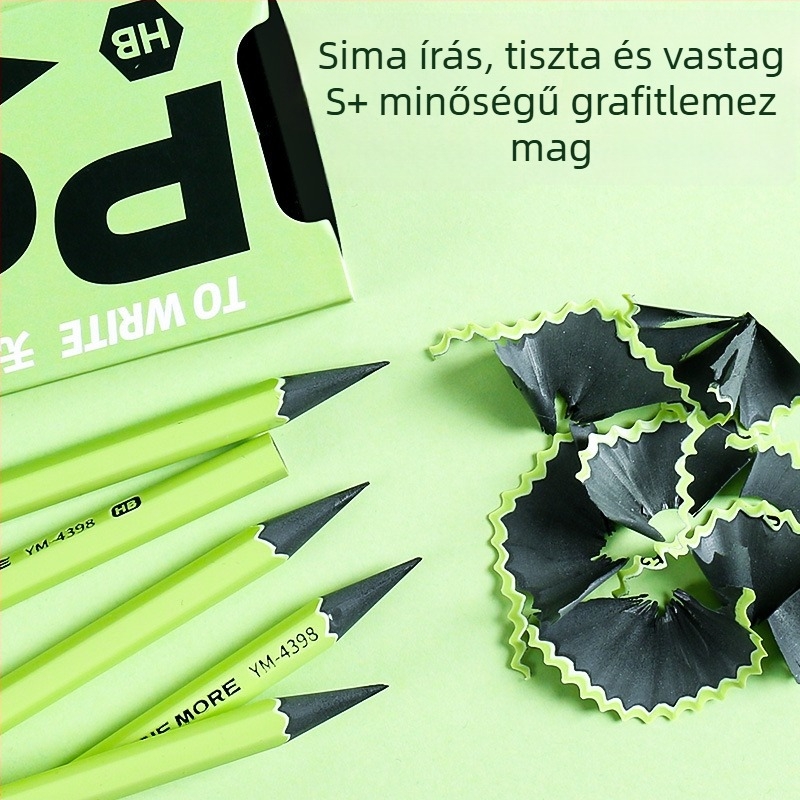 Moka Kis zöld ceruza általános iskolások számára - HB grafit ceruza a fogás javításához