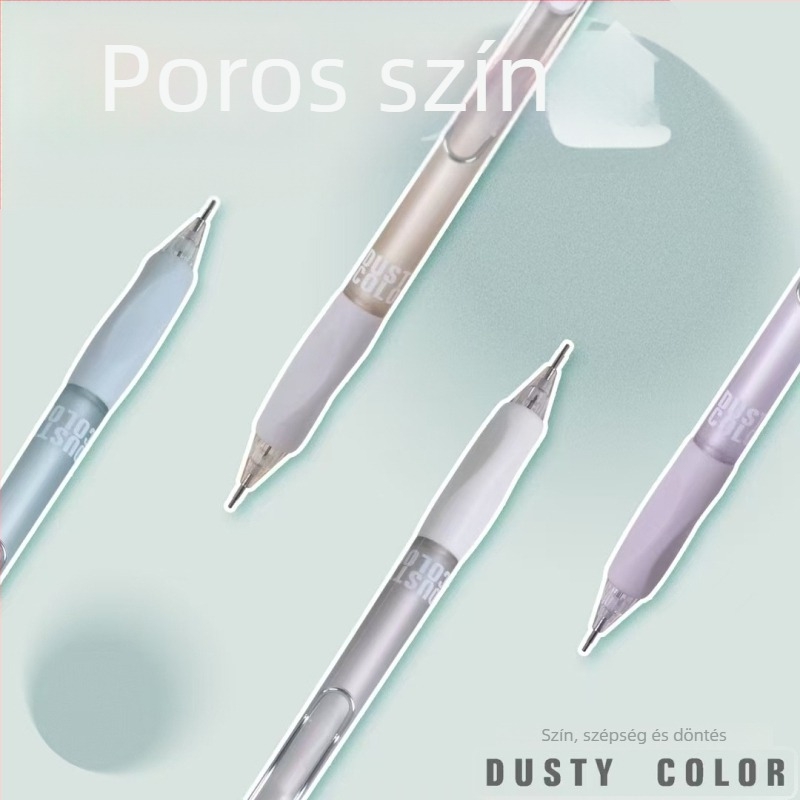 0,9 mm-es mechanikus ceruza puha fogással, füstös színű HB grafittal, diákoknak