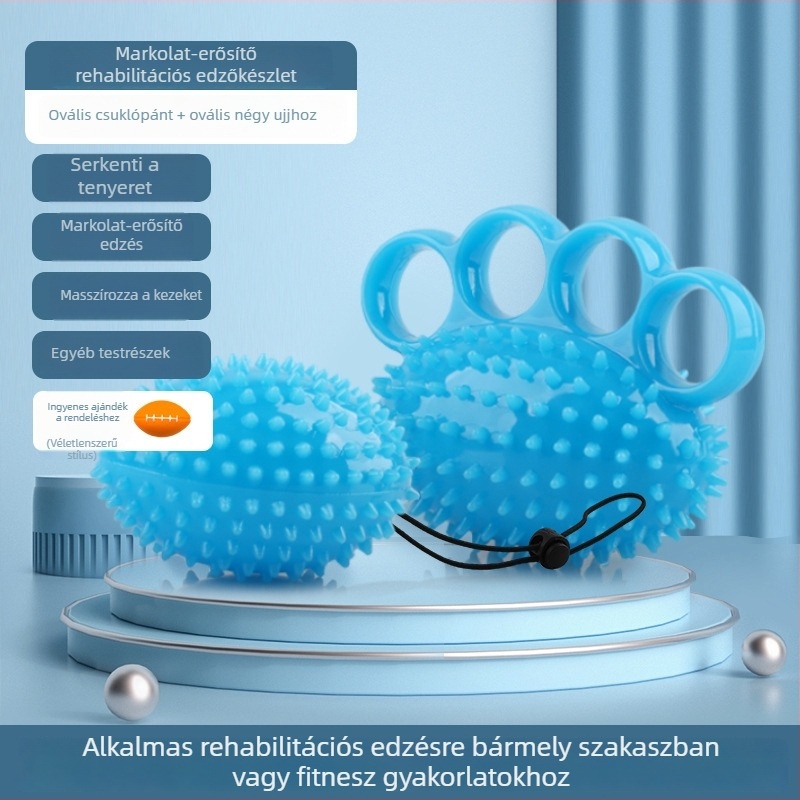Szilikonból készült ujjak és kéz fogás-erősítő labda – gyakorlatok ujjakhoz és kézhez, stresszoldás