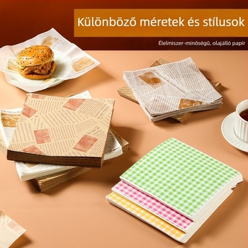 Zsírtaszító sütőpapír – lapok sütéshez és fritéshez