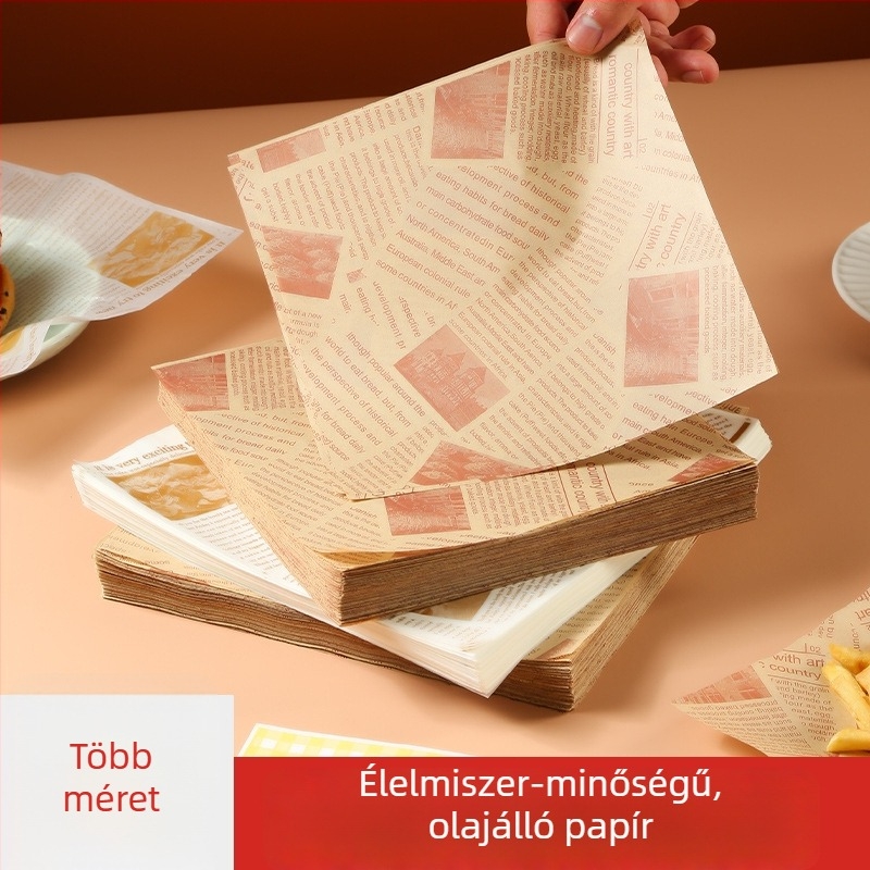Zsírtaszító sütőpapír – lapok sütéshez és fritéshez