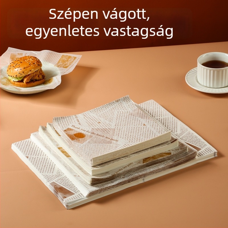 Zsírtaszító sütőpapír – lapok sütéshez és fritéshez