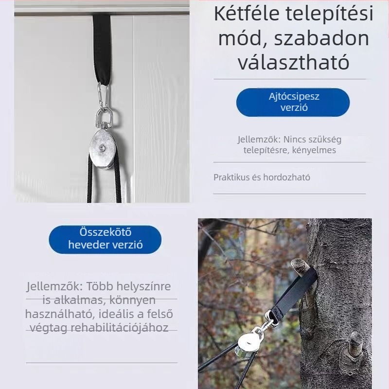Vállízületi rehabilitációs eszköz görgős rendszerrel – kar húzása és nyújtása stroke utáni hemiplegia esetén