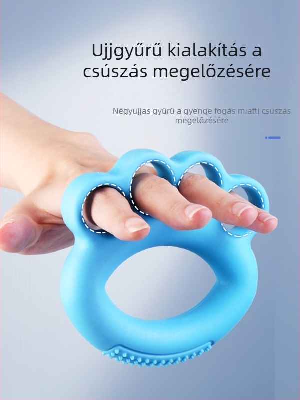 Szilikon fogásgolyó gyűrű kéz- és ujj-erősítéshez, rehabilitáció stroke és hemiplegia
