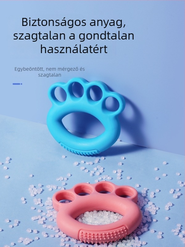 Szilikon fogásgolyó gyűrű kéz- és ujj-erősítéshez, rehabilitáció stroke és hemiplegia
