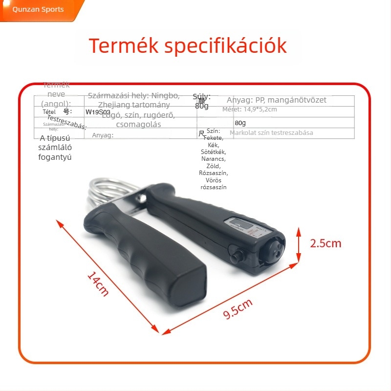 A-típusú számláló markolat a kéz edzéséhez és ujjak rehabilitációjához