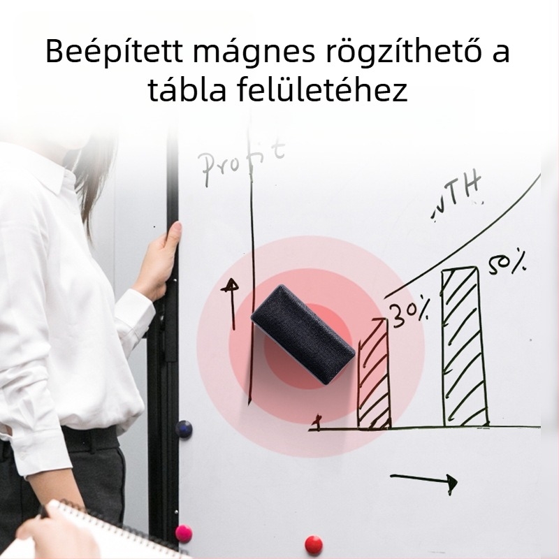 Deli 7837 Mágneses fehér tábla radír üvegtáblához