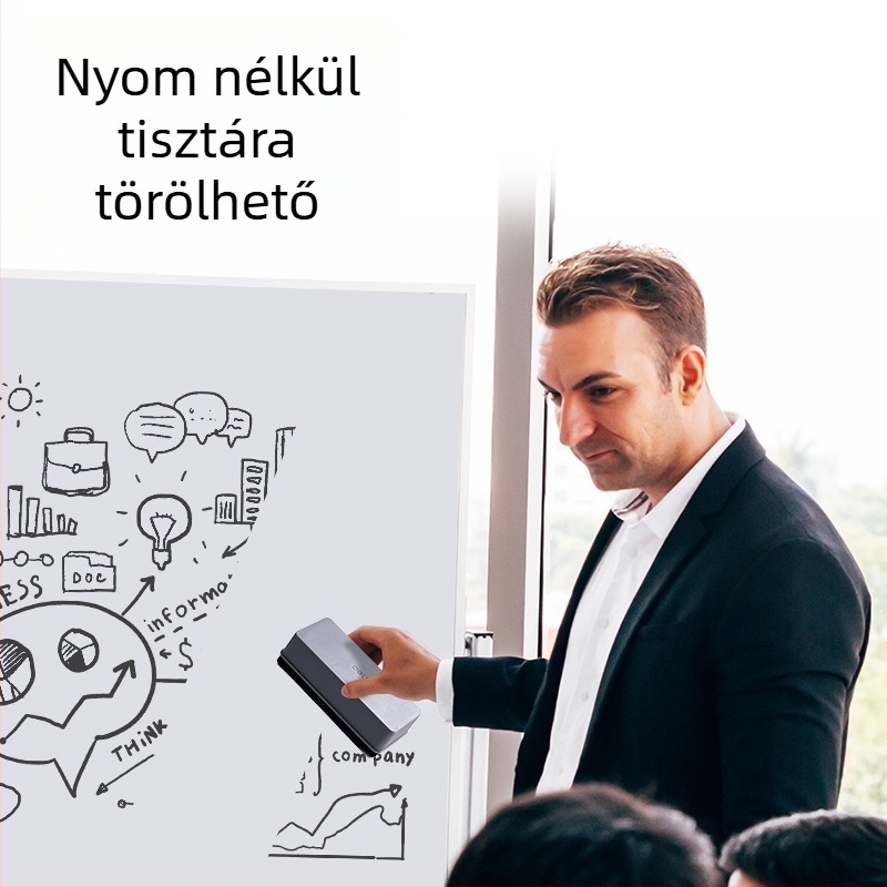 Deli 7837 Mágneses fehér tábla radír üvegtáblához