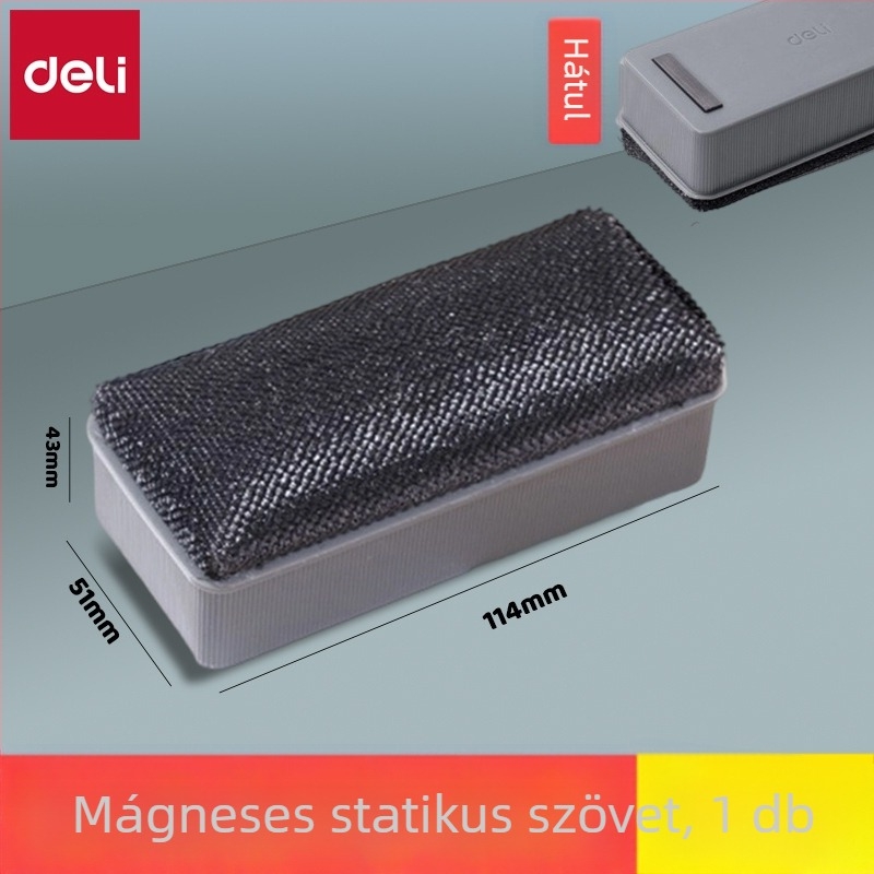 Deli 7837 Mágneses fehér tábla radír üvegtáblához