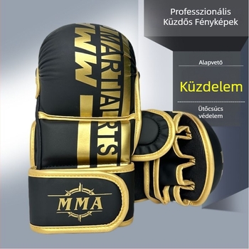 Félujjas bokszkesztyűk felnőtteknek, Sanda és Muay Thai, gyerekeknek és tiniknek, professzionális MMA kesztyűk, kiváló minőség