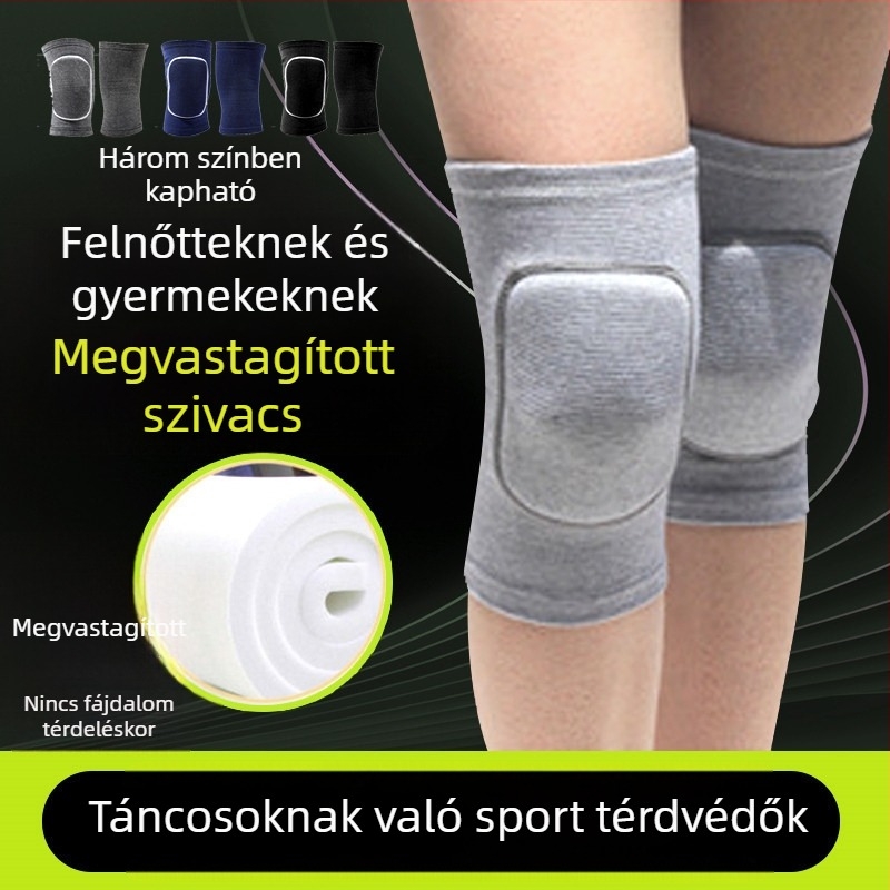 Tánc térdvédők férfiaknak és nőknek – szivacsos védő a street dance és sport számára
