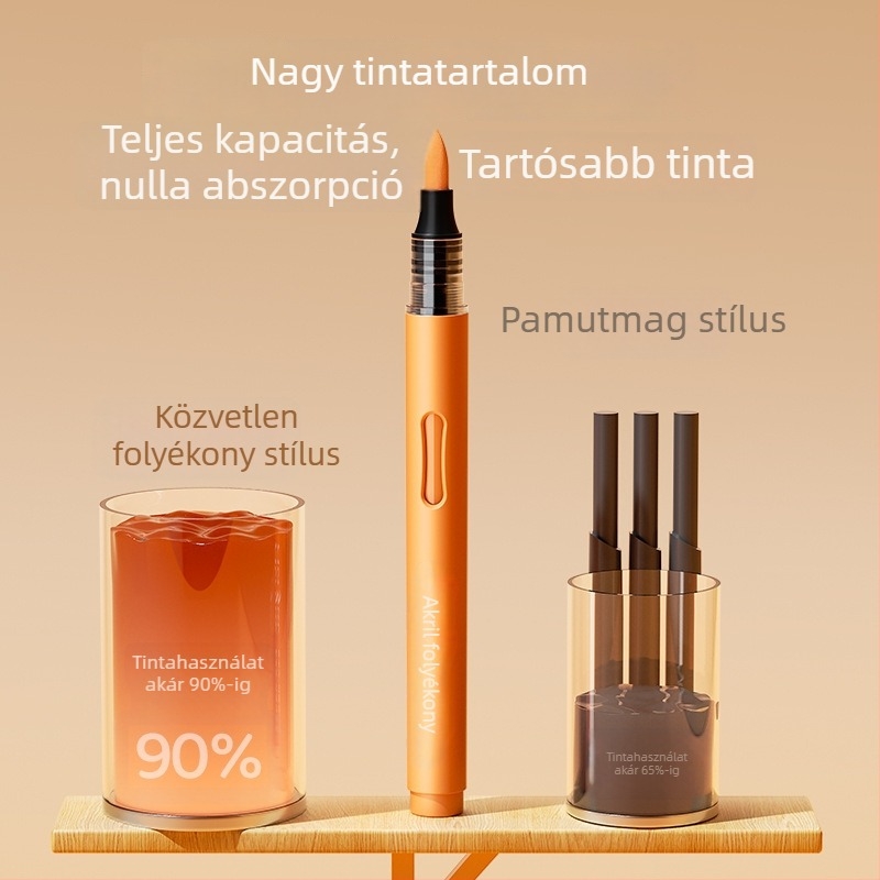 Új közvetlen folyadékú akrilfilc készlet 84 színnel, puha heggyel, iskolai művészethez