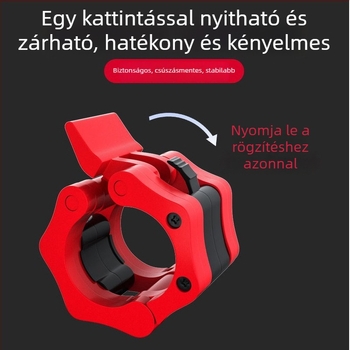 Színes gyorskioldó csipesz olimpiai rúdhoz – rögzítő klipsz menetes rúdhoz, 2,5 cm és 5 cm
