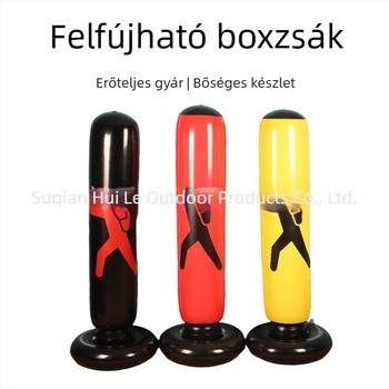 Gyermekeknek szóló felfújható bokszoszlop, gyermek boxzsák, álló bokszzsák felnőtteknek, edzés és szülő–gyermek interakció