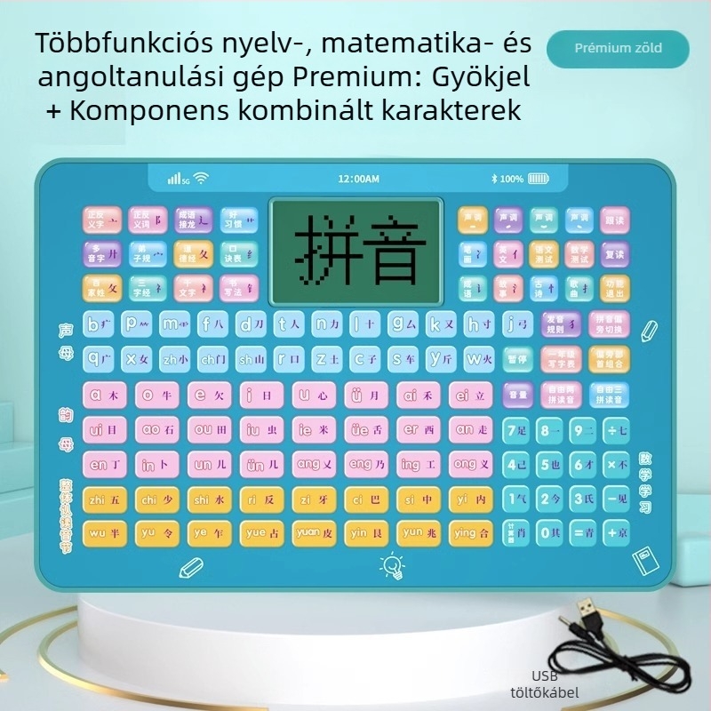 Első osztályos kínai Pinyin olvasó toll – fonetikai gyakorlás és helyesírás, korai oktatás