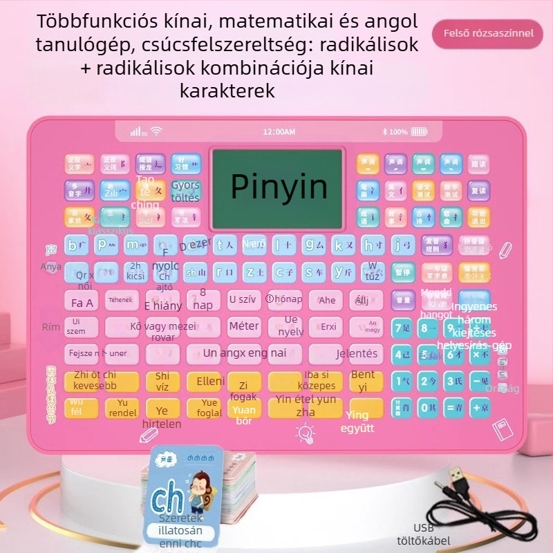 Első osztályos kínai Pinyin olvasó toll – fonetikai gyakorlás és helyesírás, korai oktatás