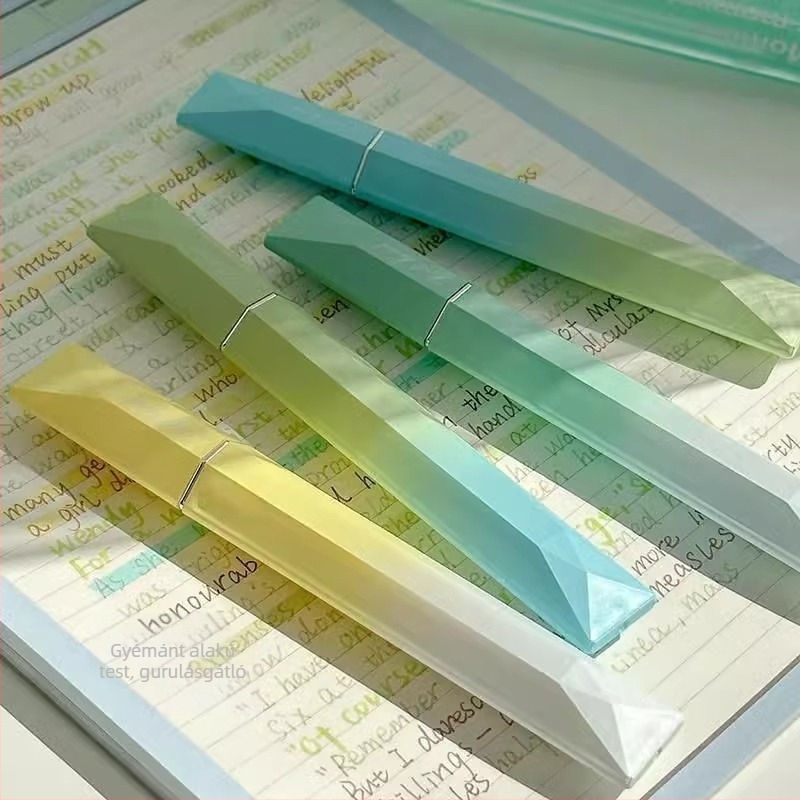Fluoreszcens jegyzetelő marker, színes marker diákoknak és gyerekeknek, műanyag ház