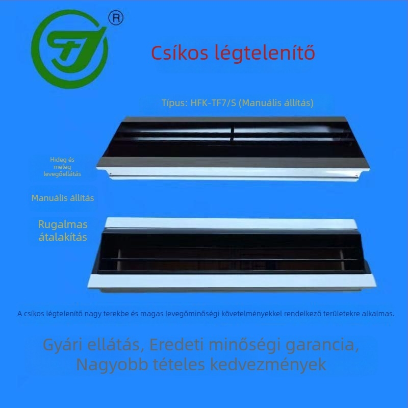 TF7 Hőmérséklet-szabályozású sávos levegő-kimenet és dobduza