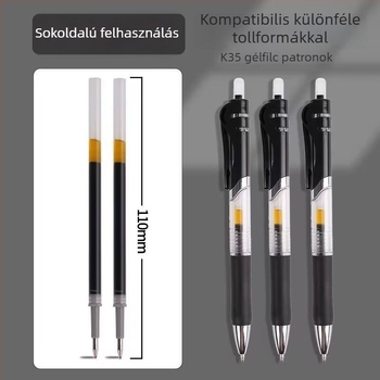 0,5 mm fekete gél tollrefill, golyófejes, nagy kapacitás