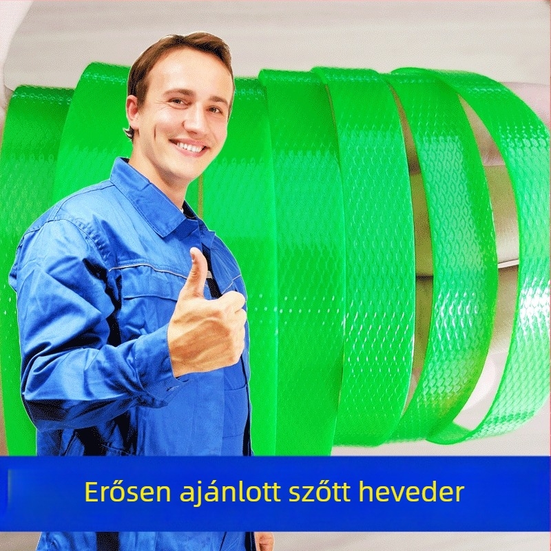 Nylon szövött csomagoló szalag, 650 m tekercsenként, 10 kg tekercsenként, húzószilárdság 246 kg, több szín