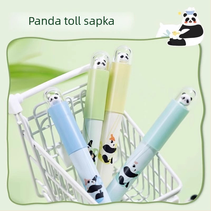 Deli SK233 Panda kiemelő készlet – színes, aranyos tollak diákoknak, naplóíráshoz és jegyzeteléshez