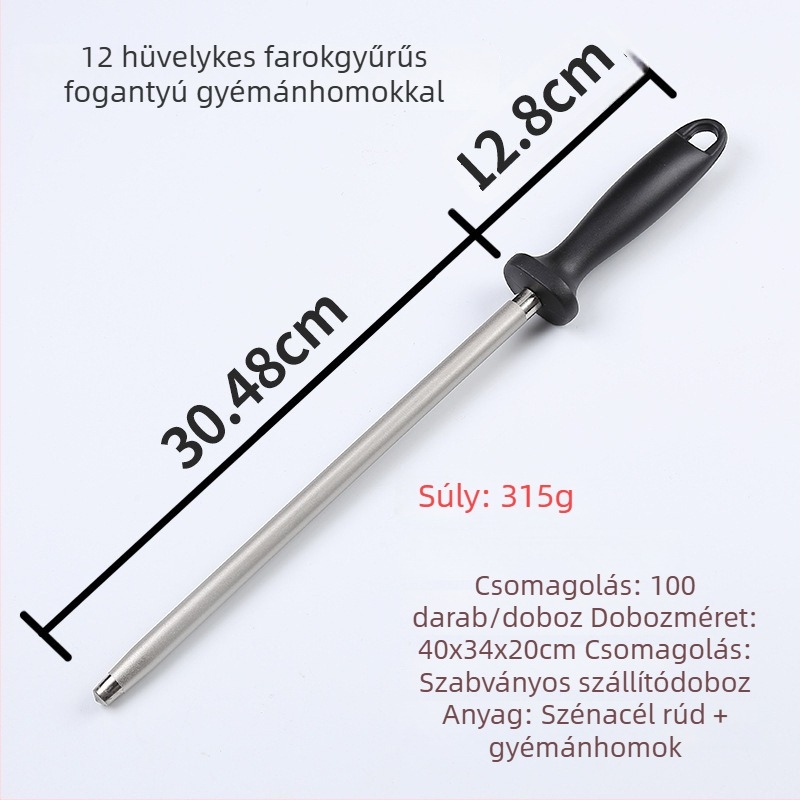 Kézben tartható, magas szilárdságú élező pálca, professzionális gyémántos szemcsés élező, hordozható késélezítő eszköz