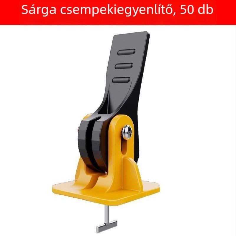 Préselt típusú csempe szintező és pozicionáló eszköz, keresztes szintezővel a burkolólapok lerakásához