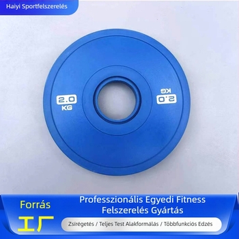 Színes gumírozott acél súlytárcsák nagy középső nyílással