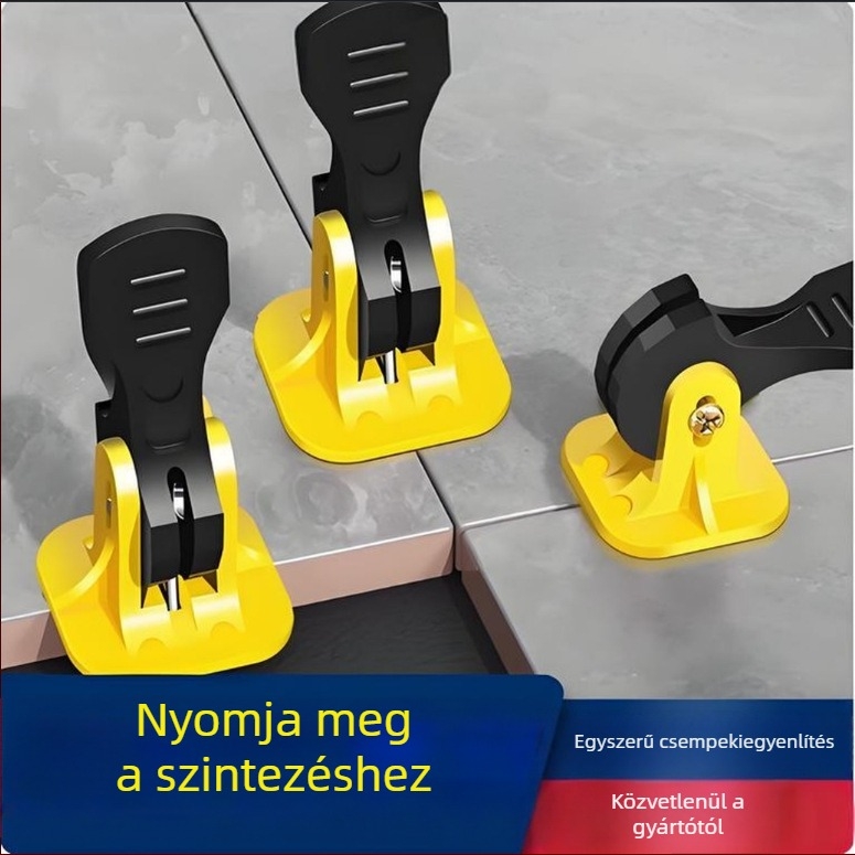 Ismétlhető nyomásos csempe szintező fal- és padlólapokhoz – pozicionáló klipek