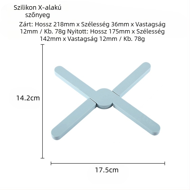 Szilikonból készült keresztezett hőszigetelő alátét asztalhoz, pohár- és tányéralátét, edények és fazekak alátétek
