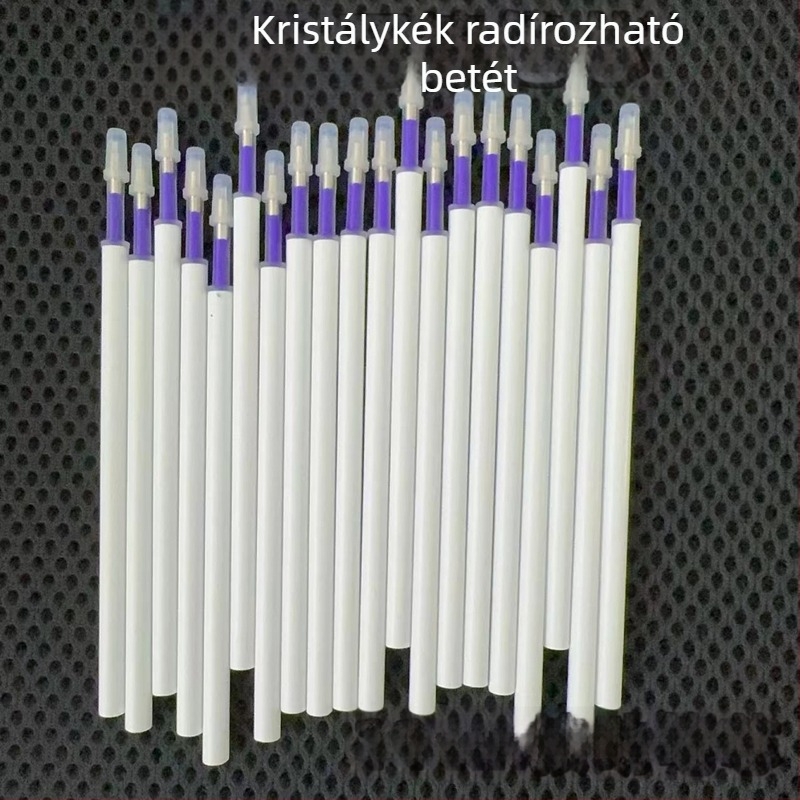 11 cm kattintható törölhető töltet, 0,5 mm kék tinta, gel tollhoz