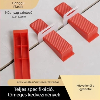 Csempe egyenlítő aljzatbetétek 1.0/2.0, egyszer használatos rögzítő klipszek