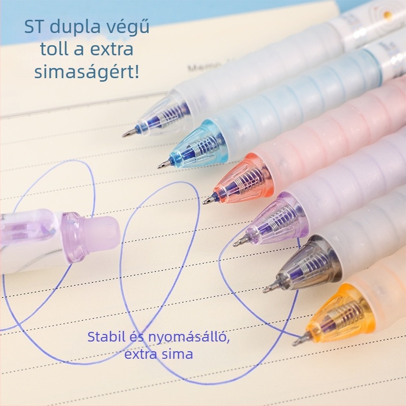 Kattintással törölhető vízfilc általános iskolásoknak, 0,5 m kristálykék test, fekete törlő