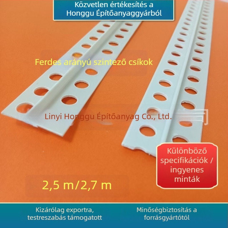 Műanyag szintezőcsíkok falakhoz és padlóhoz – szintezés, hézagkitöltés és glettelés