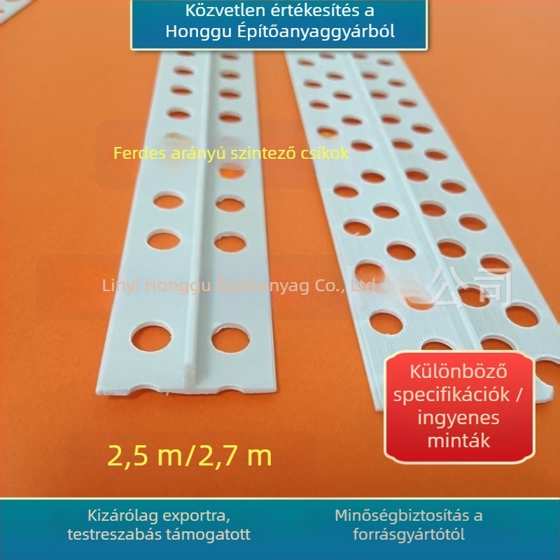 Műanyag szintezőcsíkok falakhoz és padlóhoz – szintezés, hézagkitöltés és glettelés
