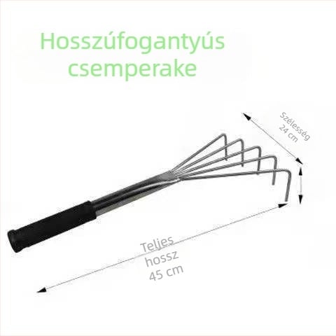 Ötfogú csempe szintező eszköz, rozsdamentes acélból, beltéri burkoláshoz, méretek 350×200×170 mm