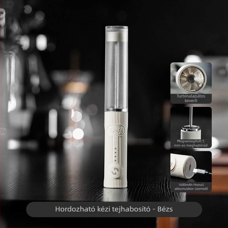 Bincoo Elektromos kávé- és tejhabosító keverőrúddal